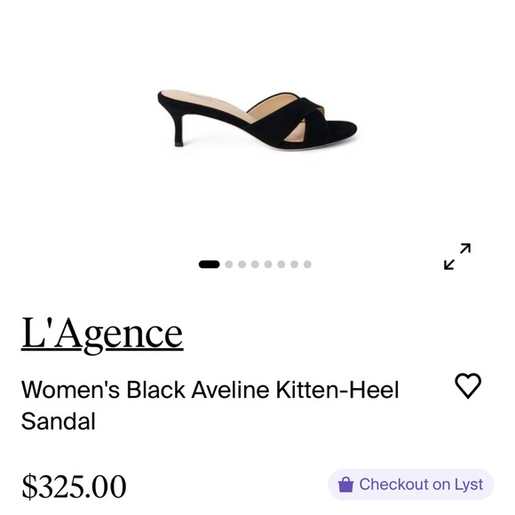 L'AGENCE Shoes - L'AGENCE Black Aveline Kitten-Heel Sandals